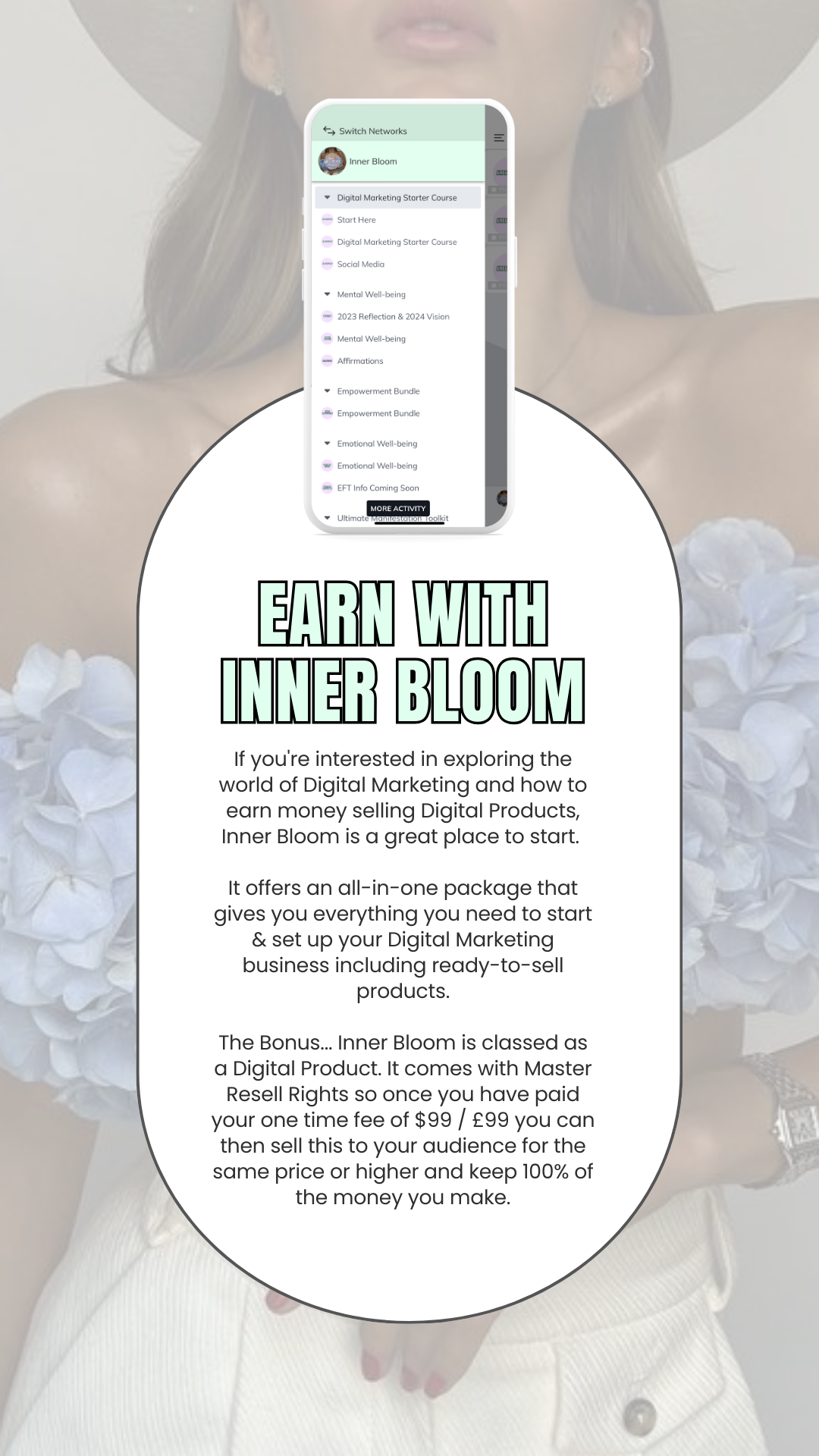 Inner Bloom Wealth and Wellbeing Academy with Master Resell Rights