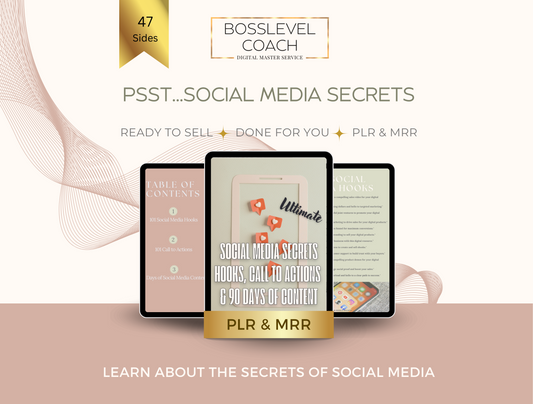 Social Media Secrets Guide with Private Label Rights and Master Resell Rights