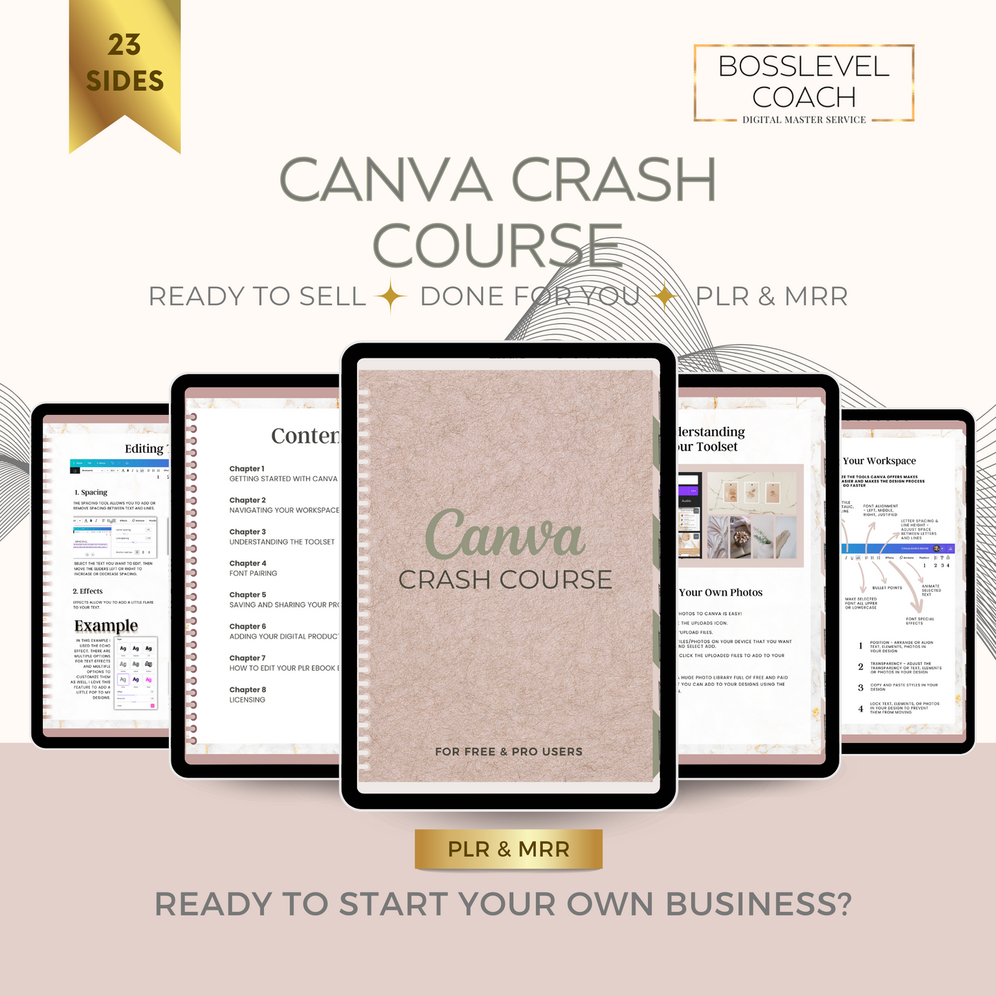 Canva Crash Course with Master Resell Rights and Private Label Rights