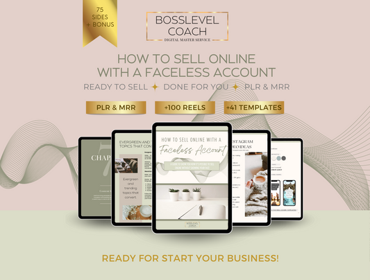 Faceless Digital Marketing Bundle with Private Label Rights and Master Resell Rights