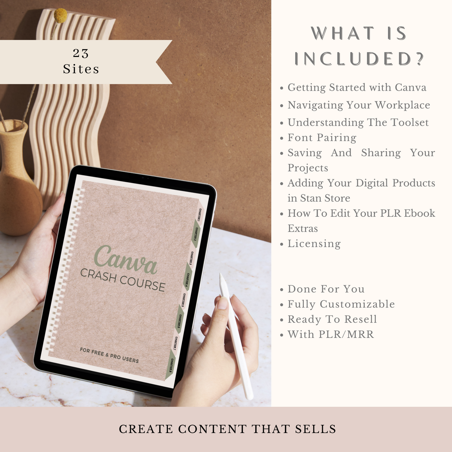 Canva Crash Course with Master Resell Rights and Private Label Rights