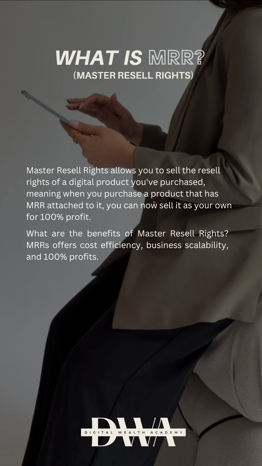 Digital Wealth Academy DWA with Master Resell Rights Plus Bonus 15 High Value Guides with MRR