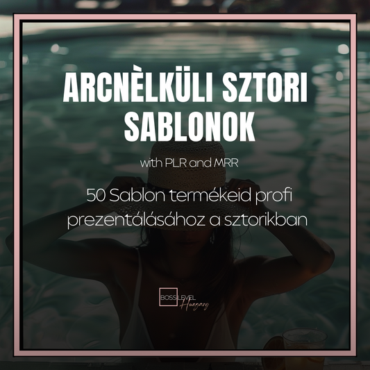 50 CANVA Sablon Instagram SZTORIKHOZ PLR / MRR továbbértékesítési jogokkal