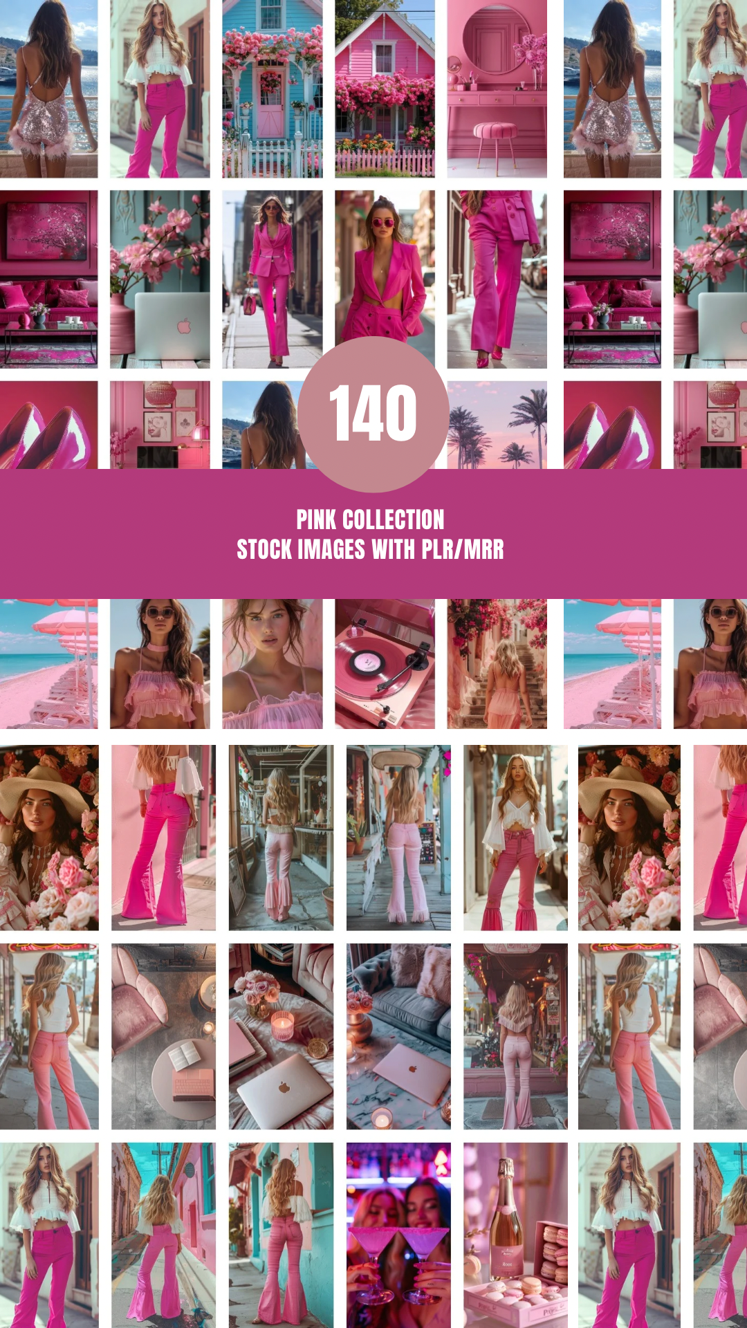 PINK Collection 140 Stock Images PLR/MRR